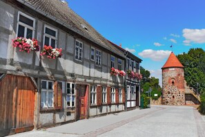 Staduitzicht vanuit accommodatie
