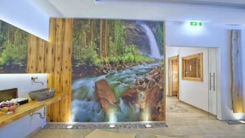 Kolam renang tertutup, kerusi lepak pantai