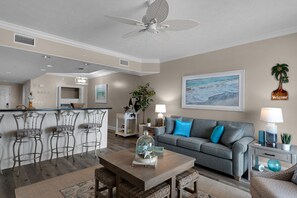 Condo, Multiple Beds, Pool Access | Living area