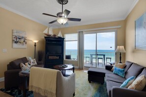 Condo, Multiple Beds, Private Pool | Living room | 32-inch TV with cable channels