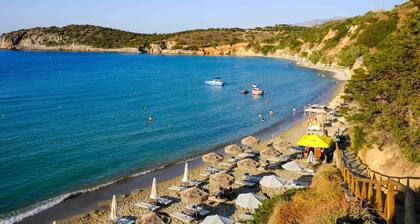 Modern hilltop villa with pool near Agios Nikolaos