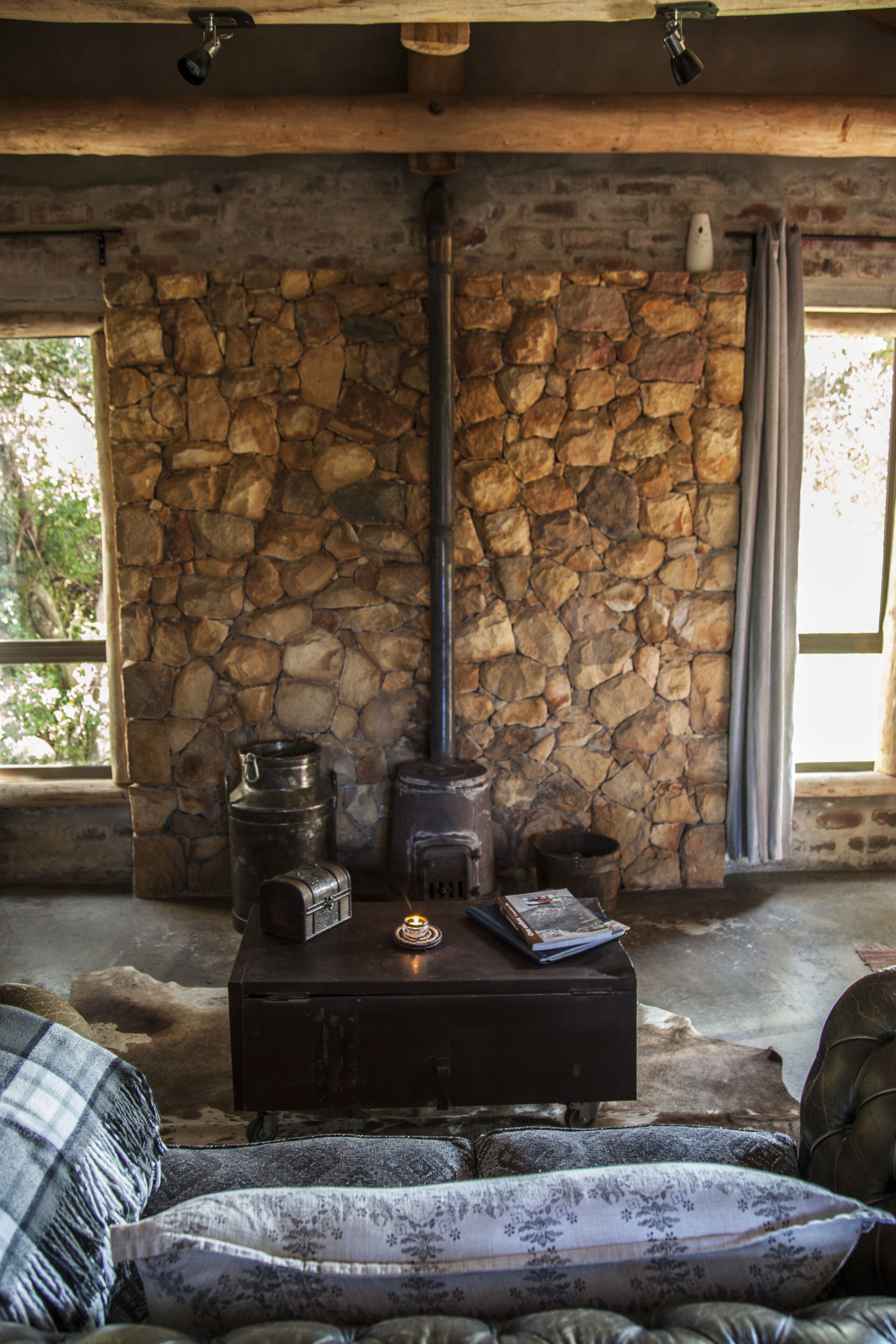 Farm Cottage- Lady Red | Living area | Fireplace
