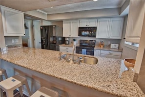 House, Multiple Beds, Private Pool | Private kitchen | Fridge, microwave, stovetop, dishwasher