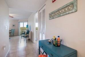 Condo, Multiple Beds, Balcony, Ocean View | Living room | TV - Sandy Pointe (Holmes Beach)