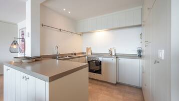 Fridge, oven, stovetop, dishwasher