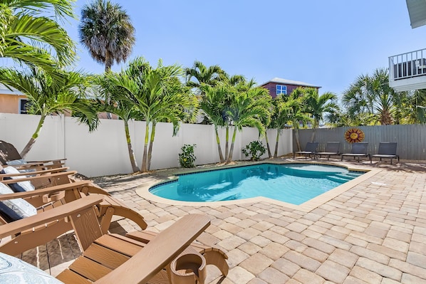 A heated pool