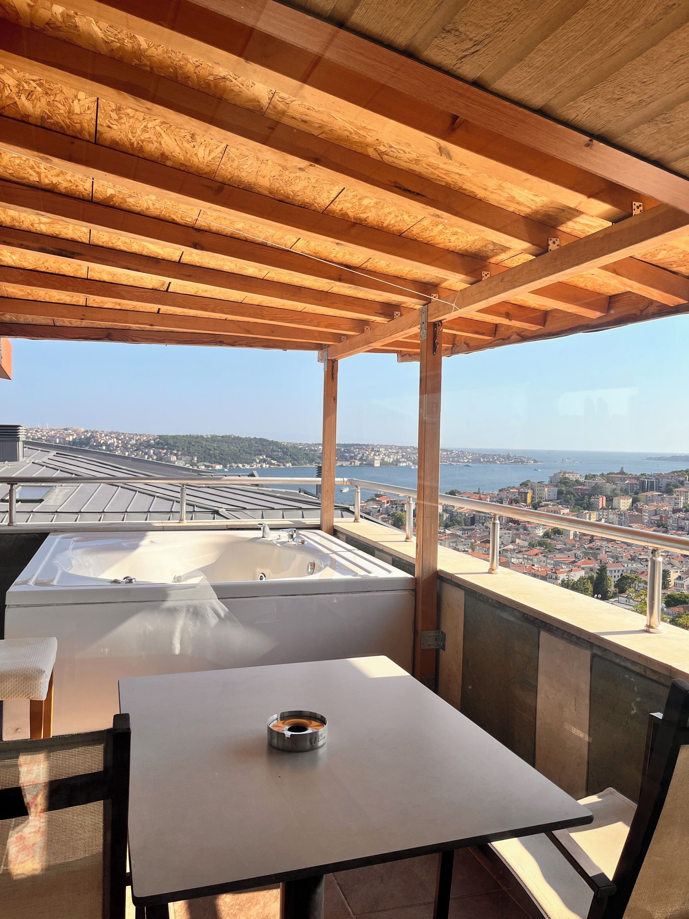 Panoramic Suite, Jetted Tub, Sea View | Terrace/patio
