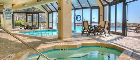 Indoor pool, outdoor pool