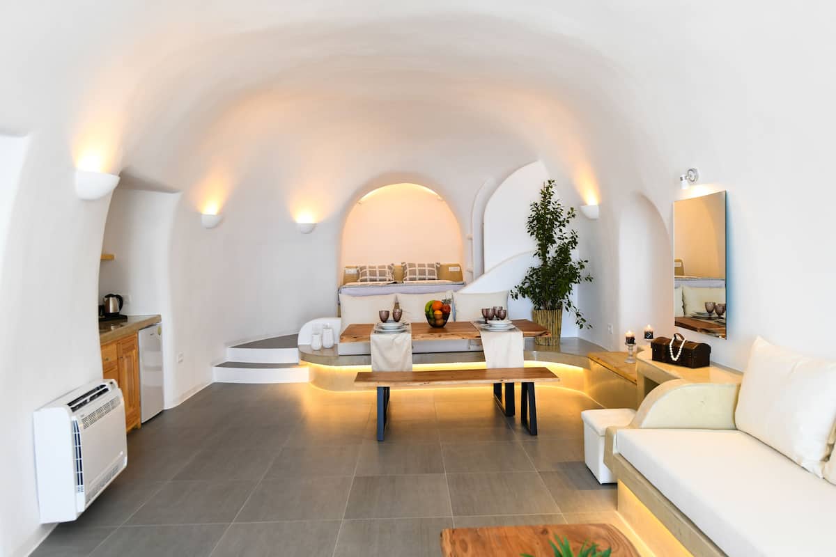 Luxury Villa, 1 Bedroom (Efis Home 1) | Living area | Flat-screen TV