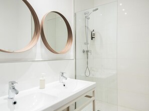 Hair dryer, towels