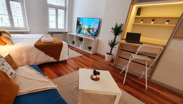 1 bedroom, soundproofing, travel cot, free WiFi