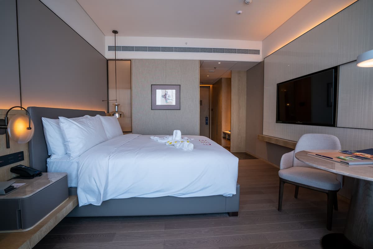 Minibar, in-room safe, desk, laptop workspace