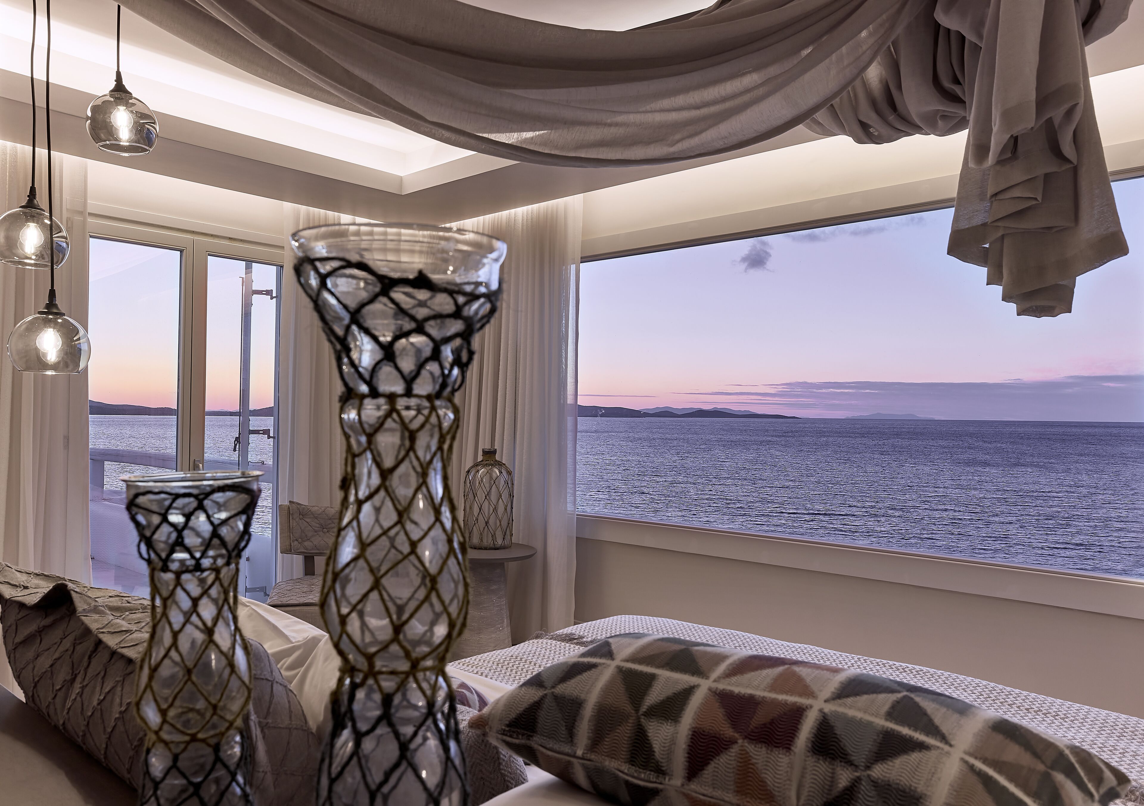 amazon sea view suite with infinity private pool | balcony view