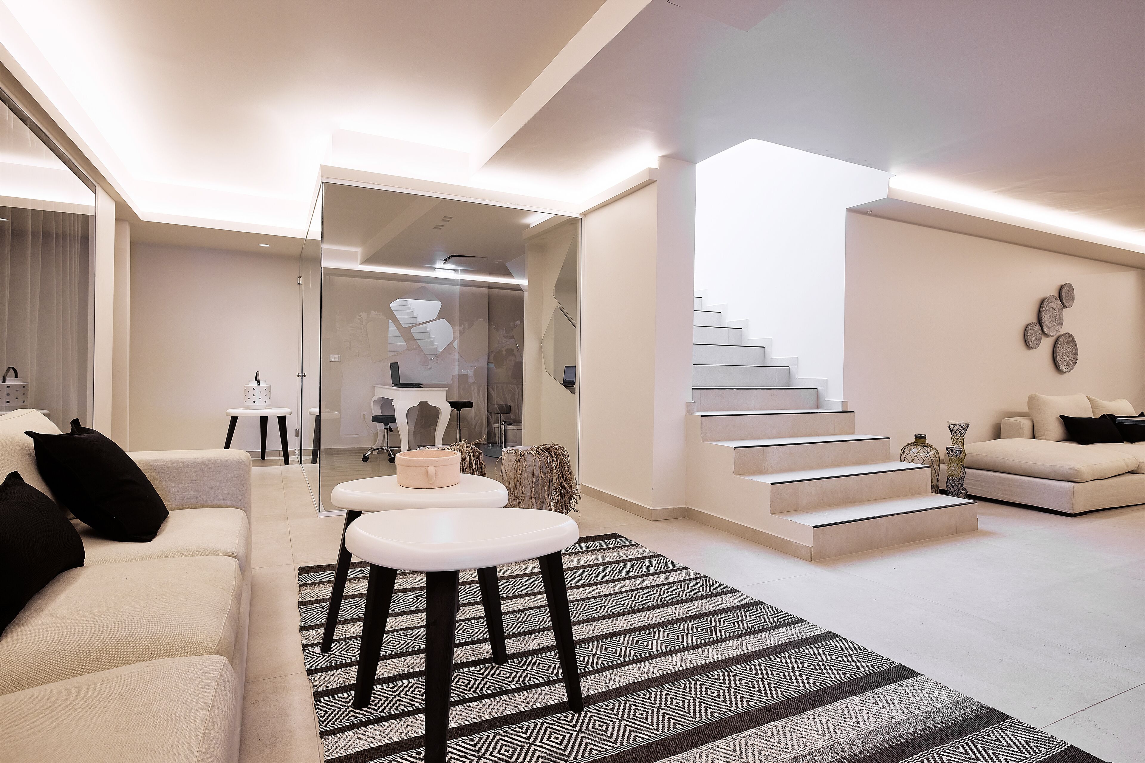 steam room, body treatments, facials, manicures and pedicures, massages