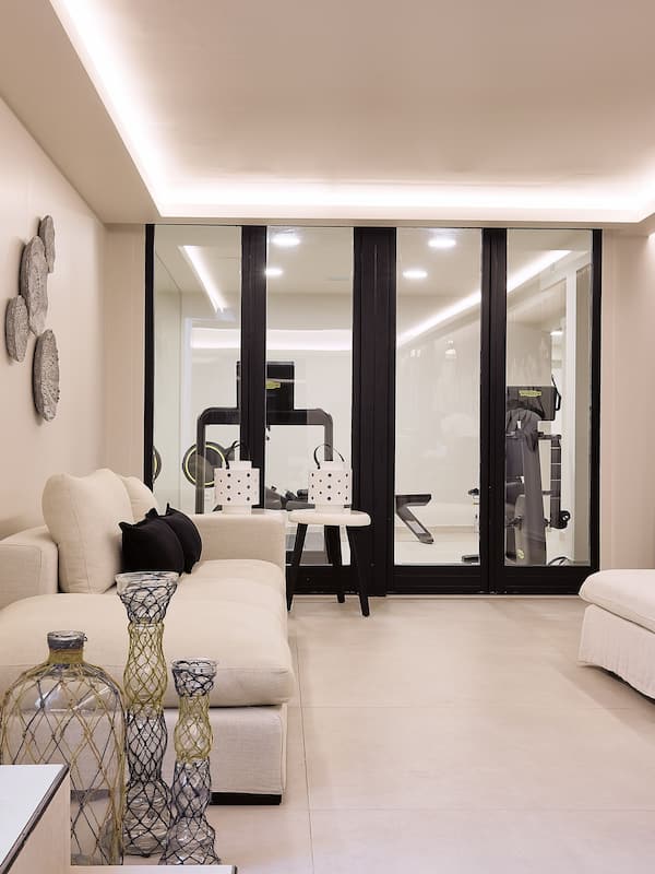 Steam room, body treatments, facials, manicures and pedicures, massages