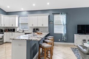 Fridge, microwave, oven, stovetop - 4 Bedroom, 2 Bath Home with Large Private Pool - Bike or Walk to the Beach!   (Naples)