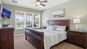 5 bedrooms, iron/ironing board, WiFi, bed sheets