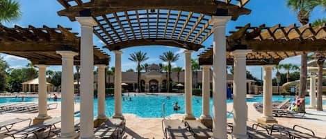A heated pool