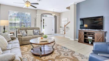 TV, ping pong, books