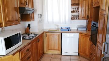 Apartment, 2 Bedrooms | Private kitchen | Full-sized fridge, microwave, oven, stovetop