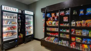 Pick up some snacks at the on-site convenience star.