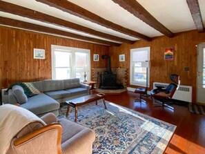 Smart TV, chimenea, videojuegos y libros 