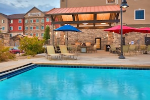 A heated pool - Lovely King Suite | Access to a Heated Pool & Hot Tub. Free Breakfast Buffet. Near Jordan Landing! (Midvale)
