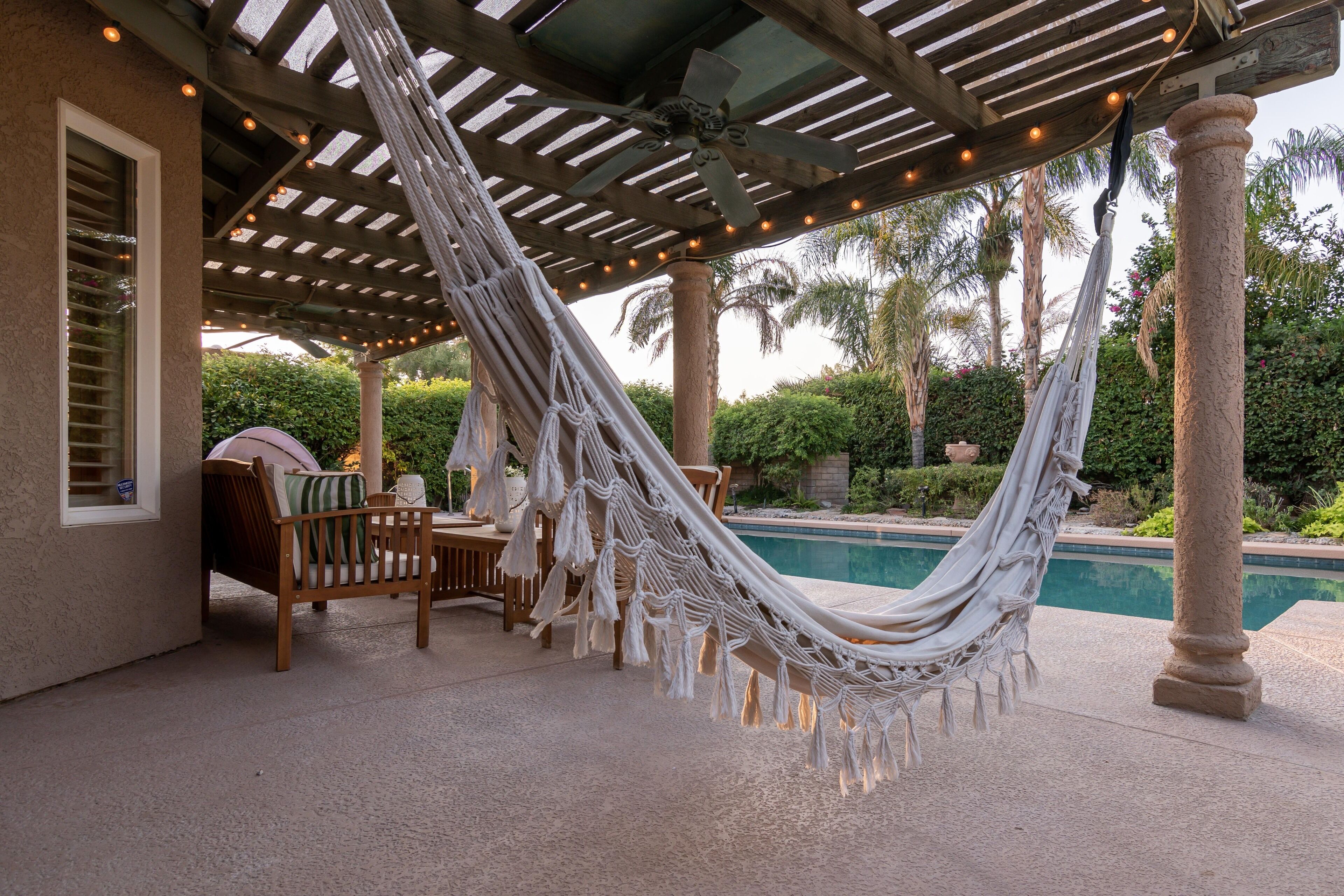 Una piscina riscaldata