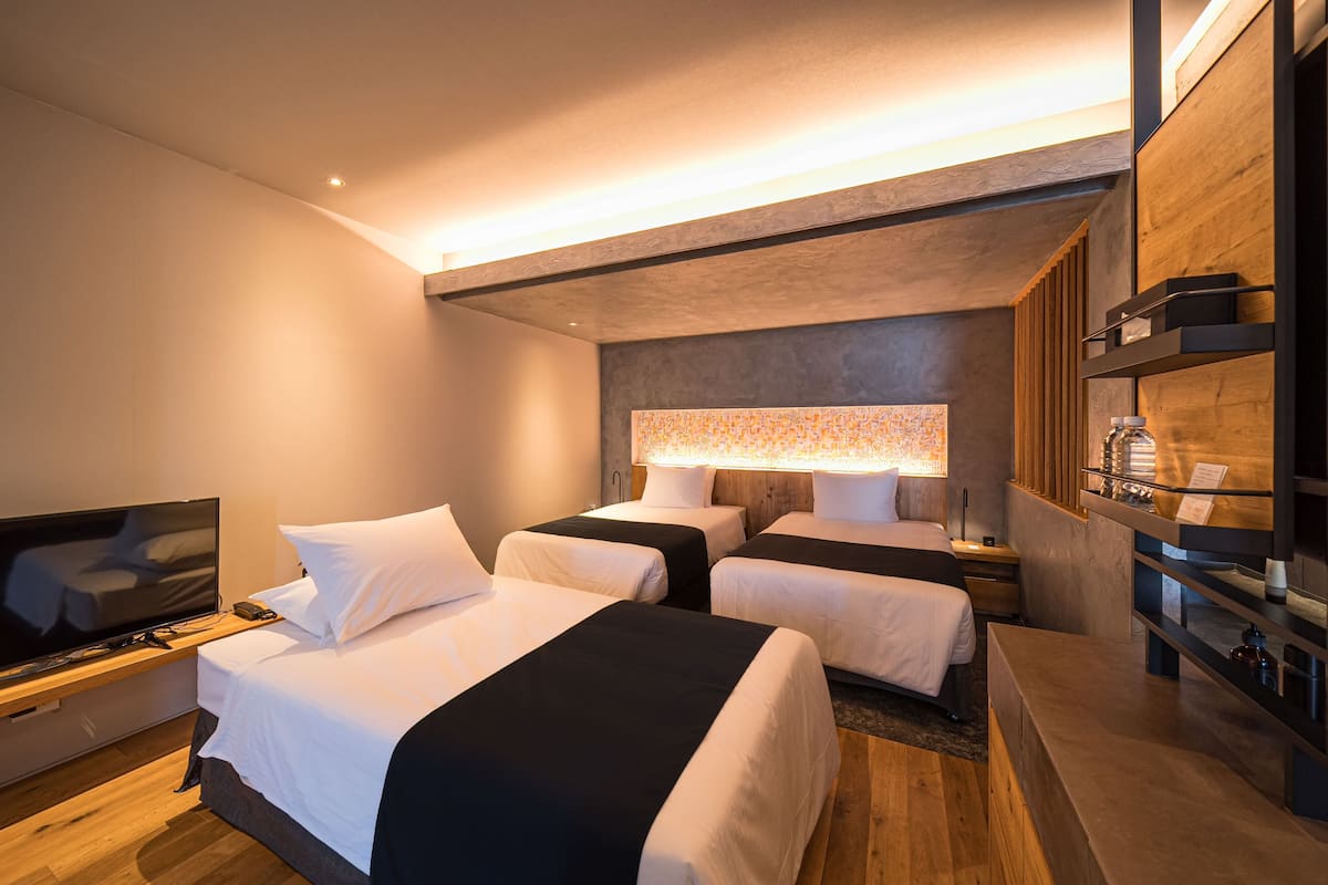 TWIN TRIPLE AVAILABLE with Semi Open-Air Bath, 47sqm, non-smoking | Down comforters, minibar, in-room safe, soundproofing