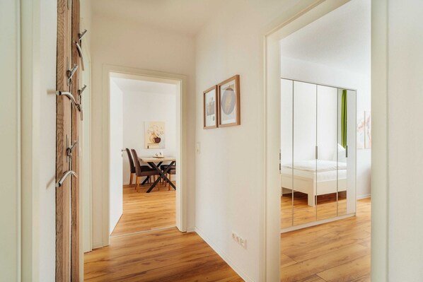 1 bedroom, travel crib, WiFi, bed sheets