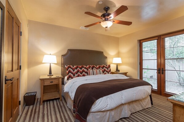 2 bedrooms, iron/ironing board, WiFi, bed sheets