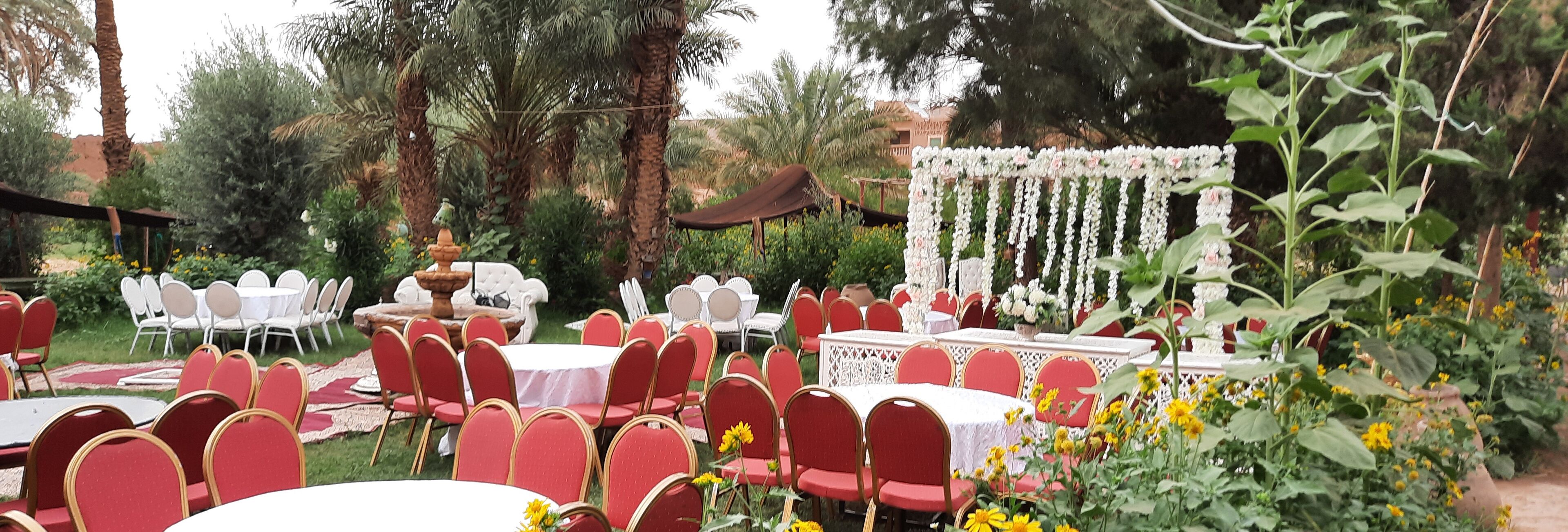 Aussenbereich für Bankette