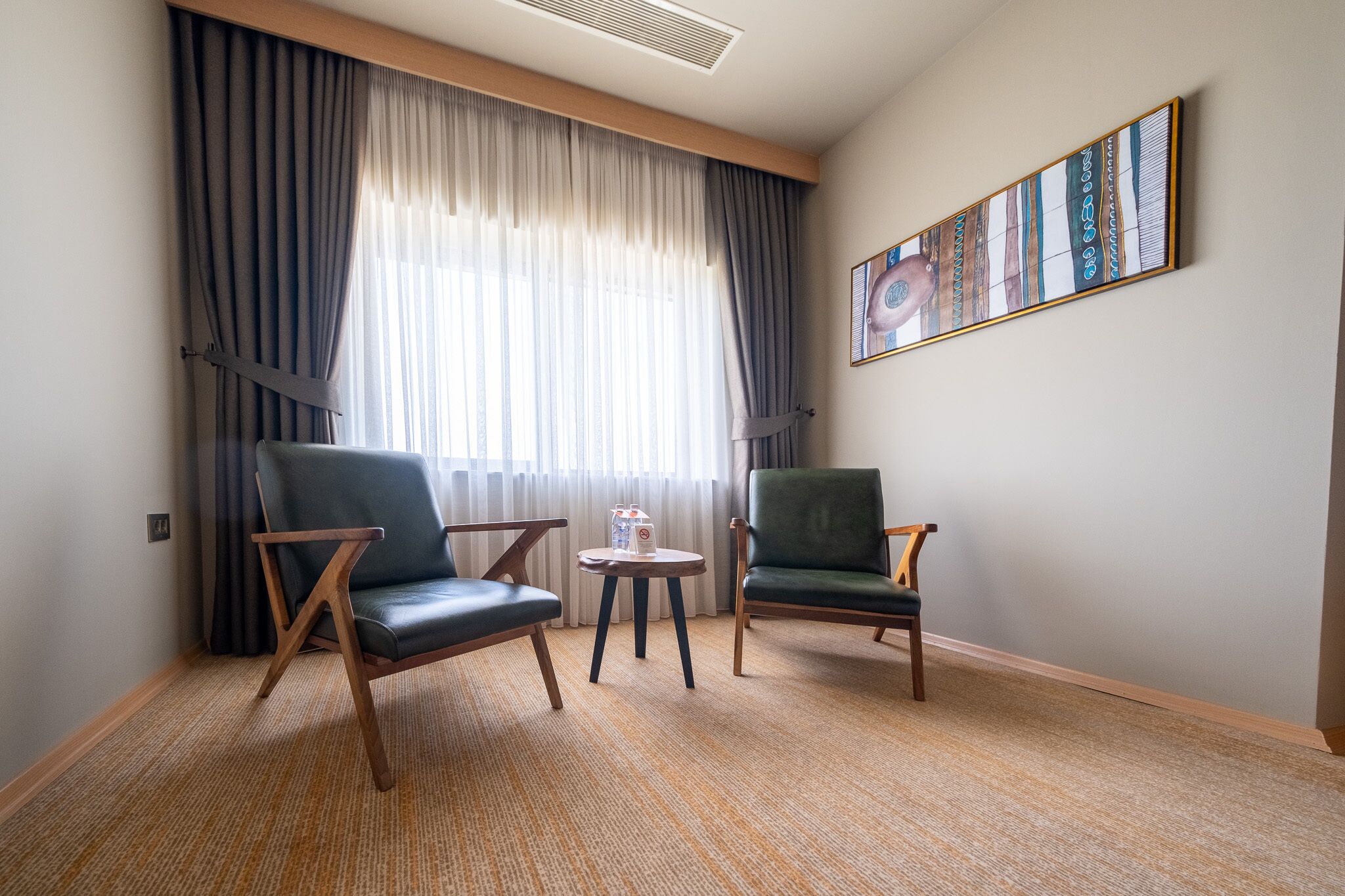 Egyptian cotton sheets, premium bedding, in-room safe, desk