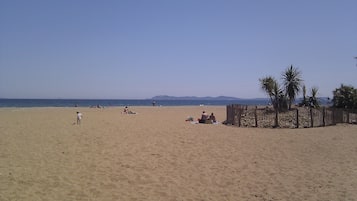 Aan het strand