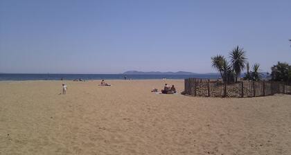 T2 4 beds renovated and air-conditioned large terrace in Hyères by the beach