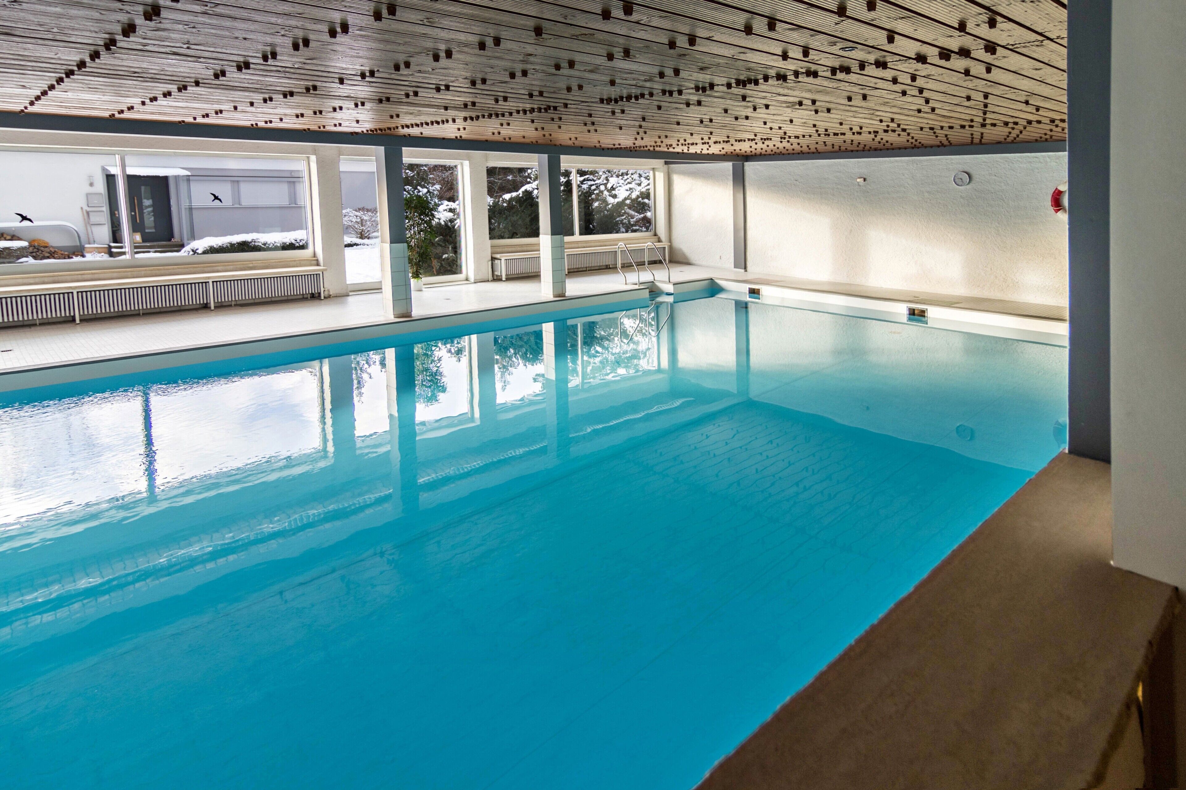 Indoor pool, a heated pool