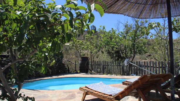 Pool - Traditional Canarian Retreat: Casa Francisco with Private Pool, Terrac (Puntagorda)