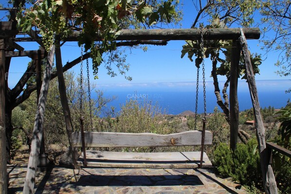 View from property - Traditional Canarian Retreat: Casa Francisco with Private Pool, Terrac (Puntagorda)