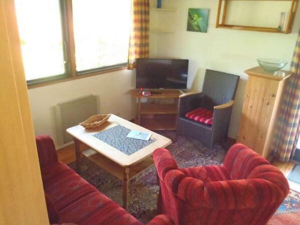 TV, ping pong, books