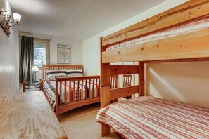 2 bedrooms, iron/ironing board, travel crib, WiFi