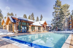 Una piscina riscaldata