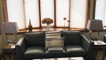 Smart-tv och eldstad