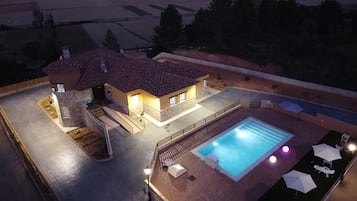 Zona a l'aire lliure per a la celebració de banquets