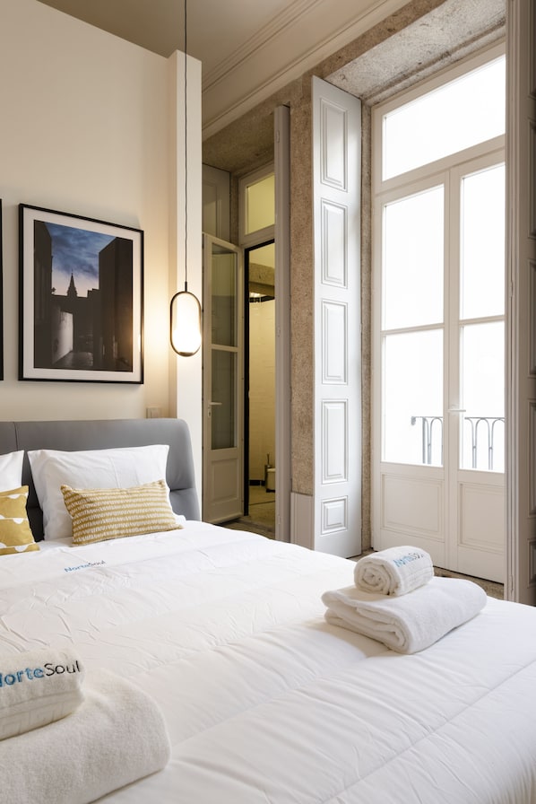Deluxe Studio Suite, Garden View | Premium bedding, blackout curtains, iron/ironing board, free WiFi - NorteSoul Mouzinho (Porto)