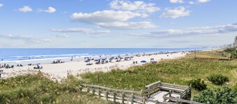 Newly remodeled/ ocean view/ Walk to the beach and Main St/OFF SITE pool access