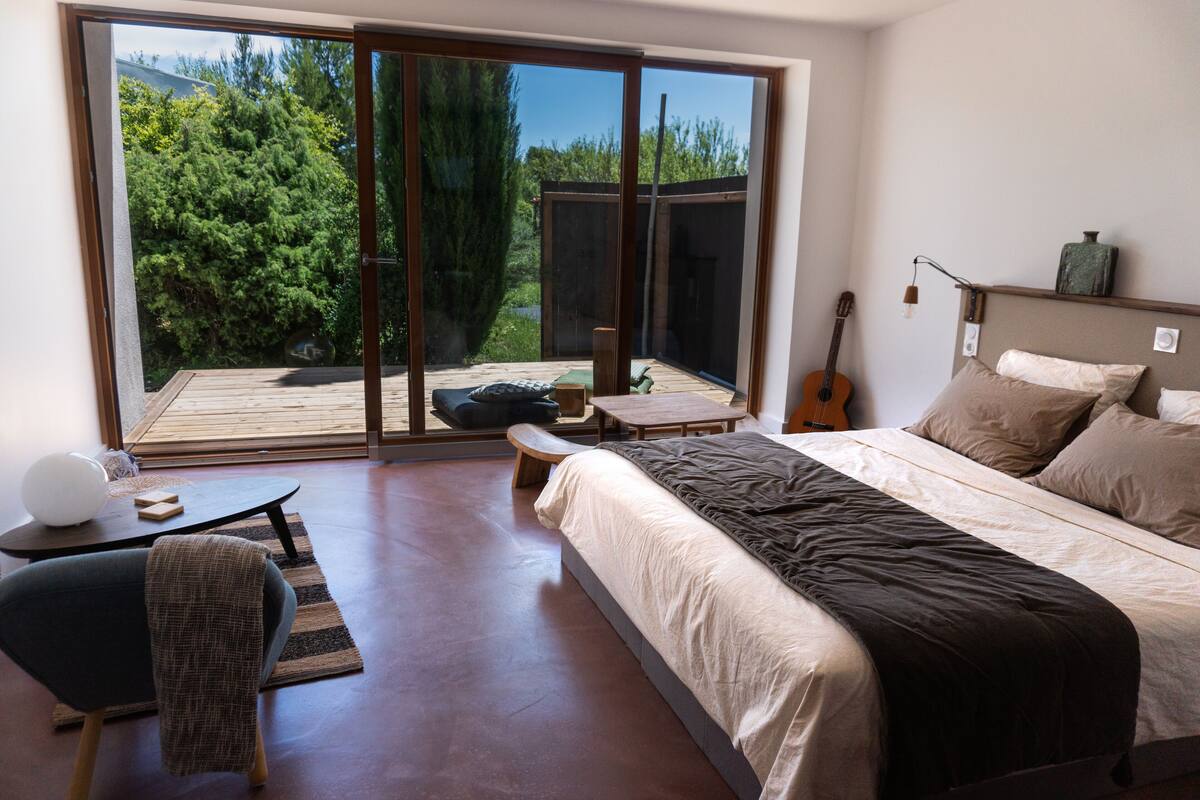 Luxury Double Room, Private Bathroom, Garden View (Miyochi)