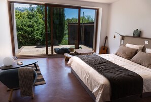Habitación de lujo doble, baño privado, vistas al jardín (Miyochi)