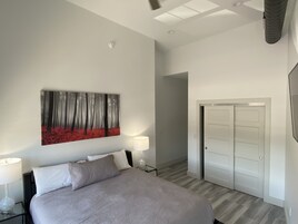 Blackout drapes, iron/ironing board, free WiFi, bed sheets