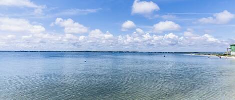 ビーチの近く、サンラウンジャー、ビーチタオル