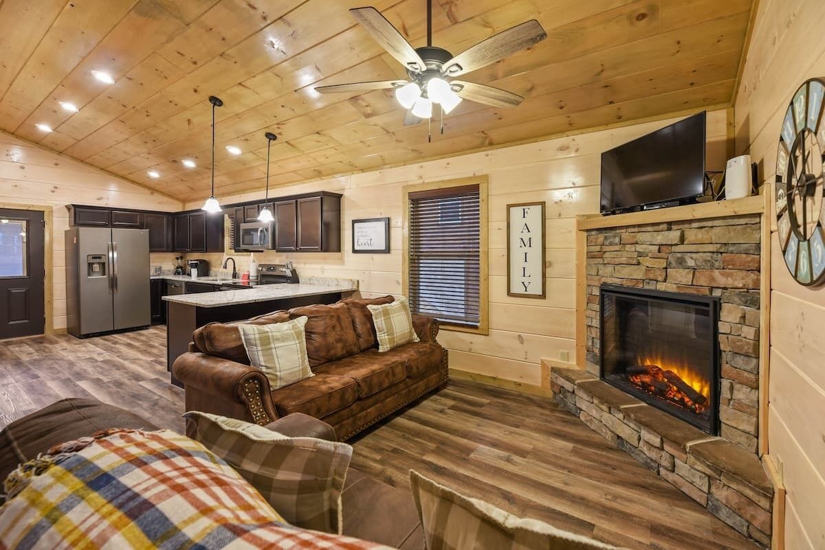 TV connectée, cheminée